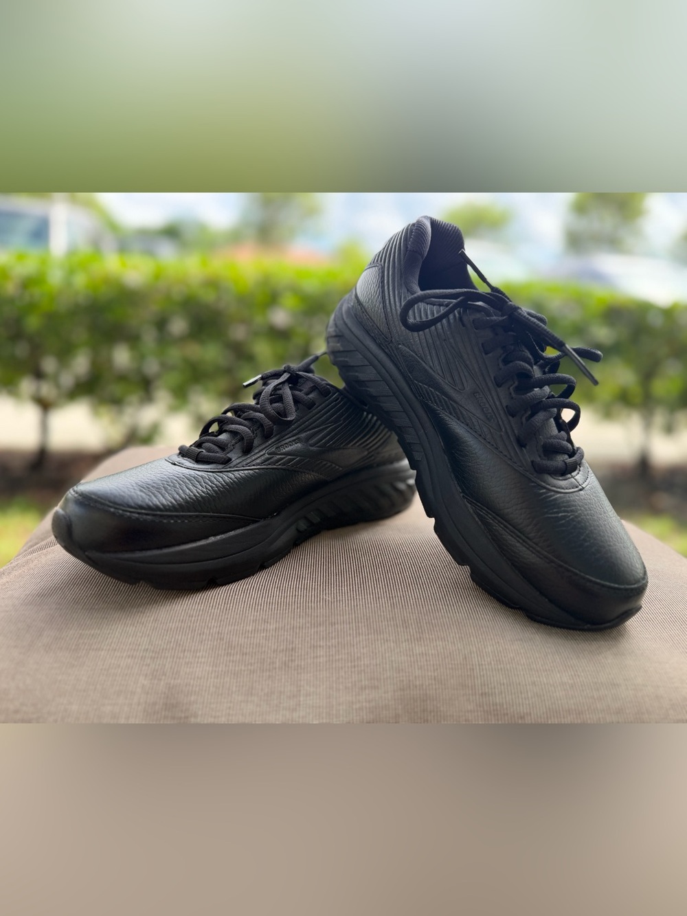 adidas Black Men's Leather Athletic Sneakers